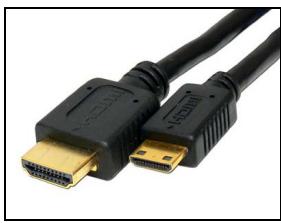ARCHOS 1011660 - Câble Mini-HDMI vers Standard-HDMI mâle/mâle - 1