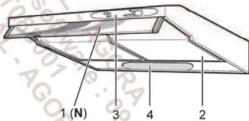 ROSIERES RHC626/1 - Description de la hotte - 1
