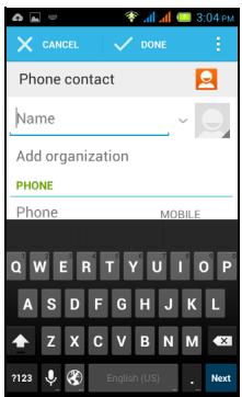 ACER LIQUID Z4 BLANC LSC - Ajouter contact - 2