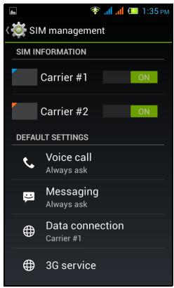ACER LIQUID Z4 BLANC LSC - Gestion SIM - 2