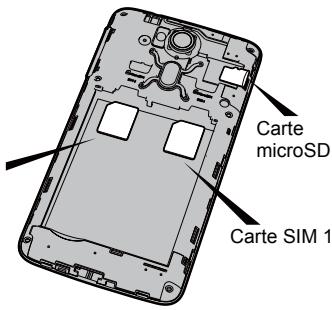ACER LIQUID Z4 BLANC LSC - Insérer les cartes SIM et la carte microSD - 1