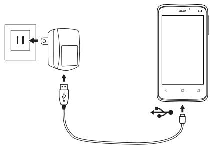 ACER LIQUID Z4 BLANC LSC - Charger la batterie - 1