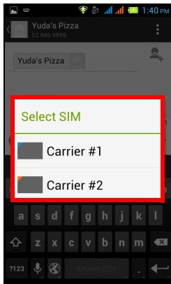 ACER LIQUID Z4 BLANC LSC - Selectionner quelle SIM utiliser lors de l'envoi d'un SMS - 2