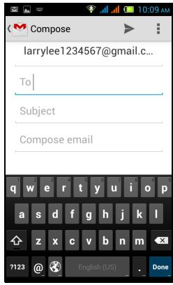 ACER LIQUID Z4 BLANC LSC - Composer un message électronique - 1