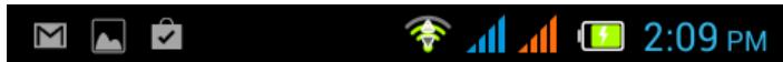 ACER LIQUID Z4 BLANC LSC - Zone de notification et statut - 1