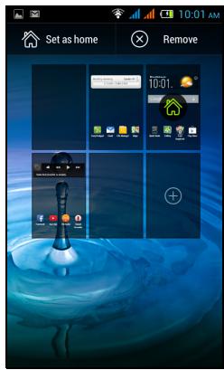 ACER LIQUID Z4 BLANC LSC - Ajouter et supprimer des raccourcis et widgets - 1