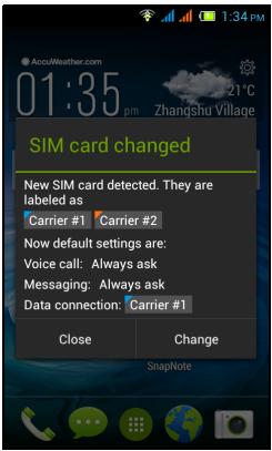 ACER LIQUID Z4 BLANC LSC - Gestion SIM - 1