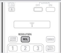 DENON DBP1611UD - Appuyez sur RESOLUTION en fonction de la résolution du téléviseur connecté (page 22). - 1