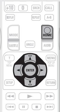 DENON DBP1611UD - Ouverture de l'écran du menu accueil - 4