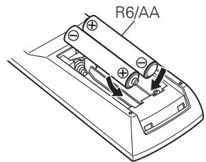 DENON DBP1611UD - Insertion des piles - 2