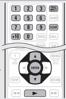 DENON DBP1611UD - Saisissez les numérores de plages que vous souhaitez programmermer sur l'écran. - 1