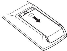 DENON DBP1611UD - Insertion des piles - 1