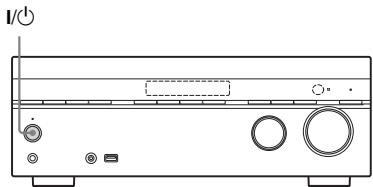 SONY STR-DH740 - Mise sous tension de l'ampli-tuner - 1