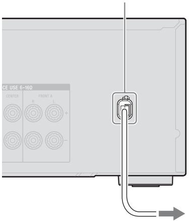 SONY STR-DH740 - 6: Raccordement du cordon d'alimentation secteur - 1