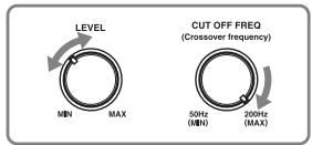 SONY STR-DH740 - Validez le réglage du caisson de graves actif - 1