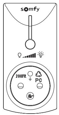 SOMFY prise interne variateur - Prise télécommandée variateur 200 W - 1