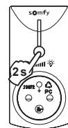 SOMFY prise interne variateur - Effacer une ou plusieurs télécommandes - 3
