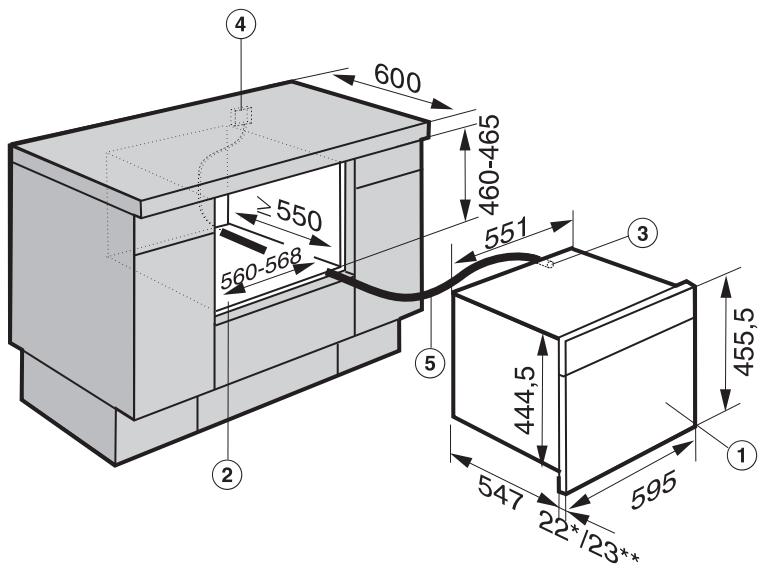 MIELE DGM6301cobDic - Encastrement dans un meuble bas - 1
