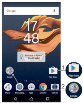 SONY XZ DS BLEU4275730 - Raccourcis et dossiers - 1