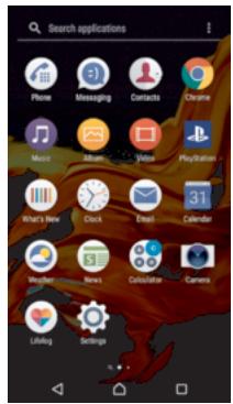 SONY XZ DS BLEU4275730 - Écran Applications - 1