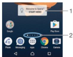 SONY XZ DS BLEU4275730 - Écran d'accueil - 1