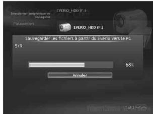 Sauvegarder les fichlers à partir du Evrio vers le PC 5/9 68% Acculer