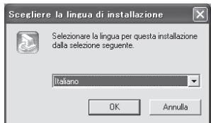 Scegliere la lingua di installazione Selezionare la lingua per questa installazione dalla selezione seguente. Italiano OK Annulla