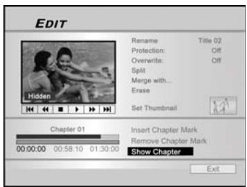 LITE-ON LVW-5026 GHC - Afficher un Chapitre (Disque Dur et DVD Seulement) - 1