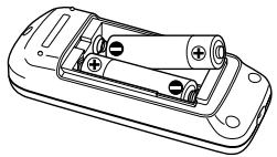 TOSHIBA TDP-S35 - ■ Chargement des piles de la télécommande - 2
