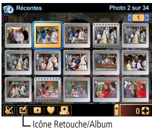 KODAK EasyShare-One Zoom - Ajout de photos et de vidés aux albums - 1