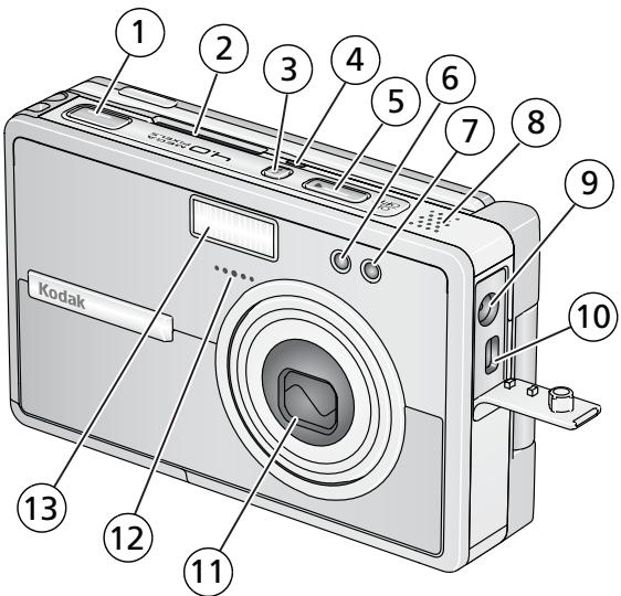 KODAK EasyShare-One Zoom - Vue avant/de dessus/latérale - 1