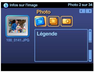 KODAK EasyShare-One Zoom - Ajout ou modification d'une légende - 1