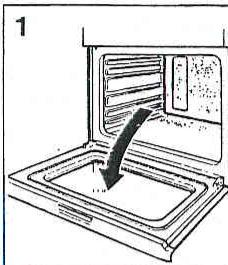 ARISTON FT 95 VC1.AN - Dépose de la porte du four - 1
