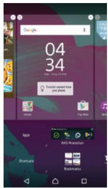 SONY XPERIA XA 160G0 - Widgets - 1