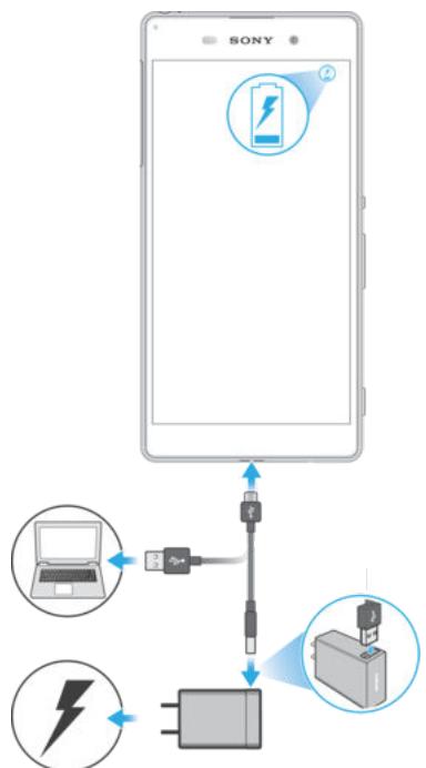SONY XPERIA XA 160G0 - Charger votre apparéil - 1