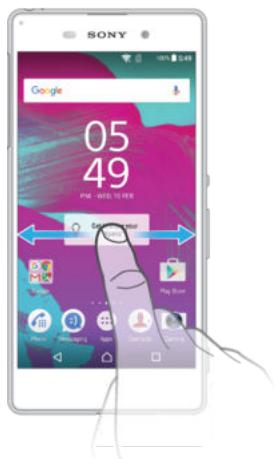 SONY XPERIA XA 160G0 - Pour parcourir I'écran Accueil - 1