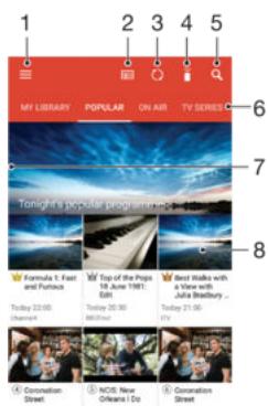 SONY XPERIA XA 160G0 - Regarder des videos dans l'application Video - 1