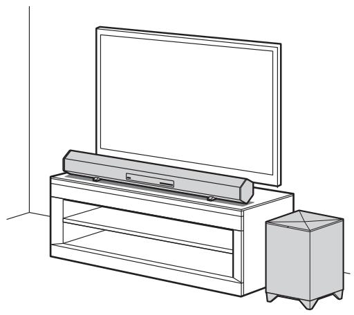 SONY HT-CT260H - Installation de la barre de son - 1
