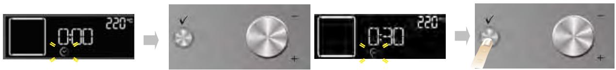 WHIRLPOOL AKZM745IXL - PARAMETRAGE DE LA DUREE DE CUISSON - 1
