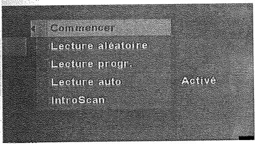 THOMSON DTH233 - Le menu de lecture - 1