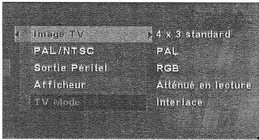 THOMSON DTH233 - Le menu Image TV - 1