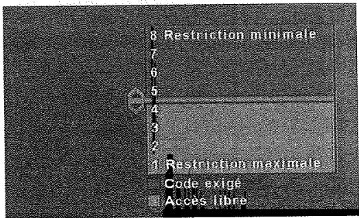 THOMSON DTH233 - Régler le niveau de restriction des disques - 1