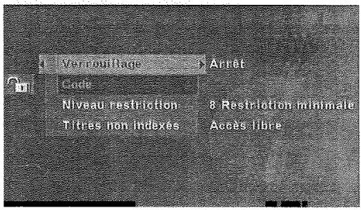 THOMSON DTH233 - Pour verrouiller votre lecteur - 1