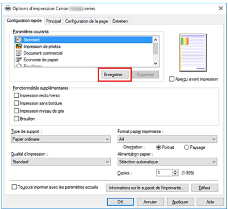 CANON TS6250 - Cliquez sur Enregistrer... - 1
