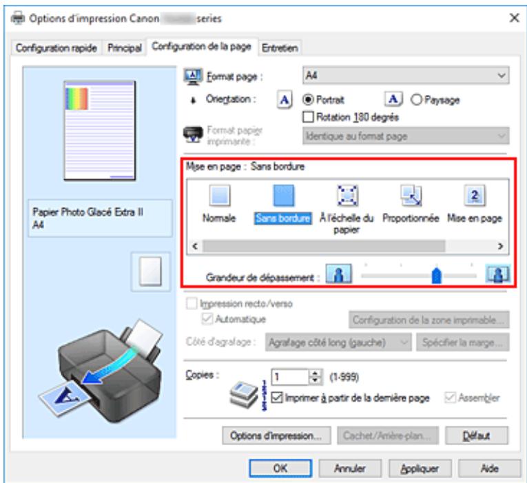 CANON TS6250 - Définition d'une impression sans bordure - 1