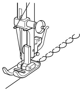 JANOME MELODY 41 - Le point de coquille - 2