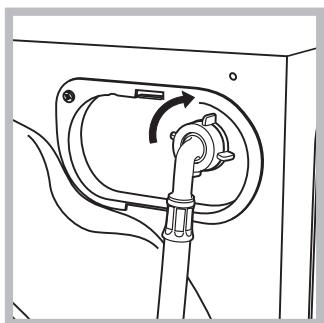 HOTPOINT WDD9640B EU - Raccordement du tuyau d'arrivée de l'eau - 2