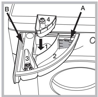 HOTPOINT WDD9640B EU - Tiroir à produits lessiviels - 1