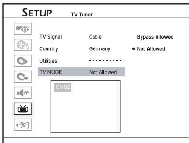 LITE-ON DDA 100X - Paramétrer bypass mode tv/peritel [TV mode/scart bypass] - 1