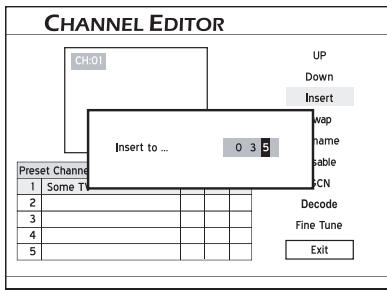 LITE-ON DDA 100X - Insérer des chaînes TV - 1